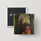 Der Visitation von St. Elizabeth zur Jungfrau Mary Button (Vorne & Hinten)