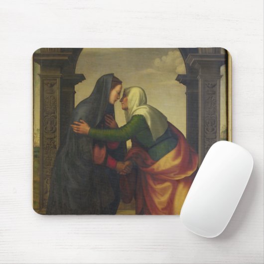 Der Visitation von St. Elizabeth zur Jungfrau Mary Mousepad (Mit Mouse)