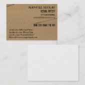 Der visuelle Künstler Visitenkarte (Vorne/Hinten)