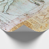 DER VITRUVIAN MAN VON Leonardo Da Vinci Geschenkpapier (Ecke)