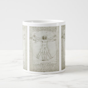 Der vitruvianische Mensch von Leonardo da Vinci Jumbo-Tasse