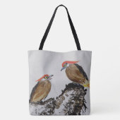 Der Vogel auf einer Feder Tasche (Rückseite)
