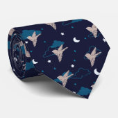 Der Vogel der Nacht Krawatte (Gerollt)