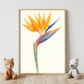 Der Vogel der Paradies Blume Poster
