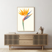 Der Vogel der Paradies Blume Poster