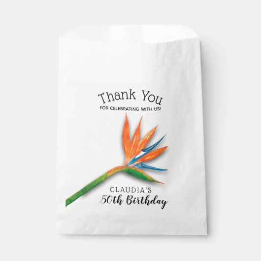 Der Vogel der Paradiesflora Geschenktütchen (Vorderseite)