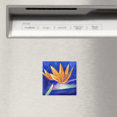 Der Vogel der Paradischen Blume Malerei Magnet (In Situ (Geschirrspüler))