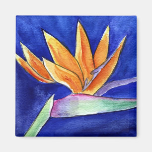 Der Vogel der Paradischen Blume Malerei Magnet