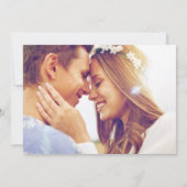 Der Vogel der Paradise Beach Hochzeit in Urlaubsor Save The Date (Rückseite)