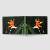 Der Vogel der tropischen Blume Orange Gästebuch (Voll)