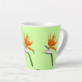 Der Vogel der tropischen Blume Orange Milchtasse (Rechte Ecke)