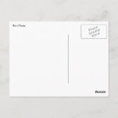 Der Vogel der tropischen Blume Orange Postkarte (Rückseite)