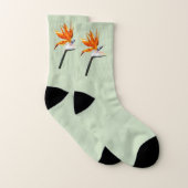 Der Vogel der tropischen Blume Orange Socken (Paar)