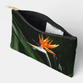 Der Vogel der tropischen Blume Orange Zubehörtasche (Offen)