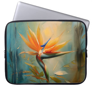 Der Vogel der tropischen Pflanze des Paradieses Laptopschutzhülle