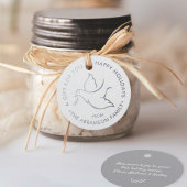 Der Vogel des Friedens Moderne Minimalistische Tau Geschenkanhänger