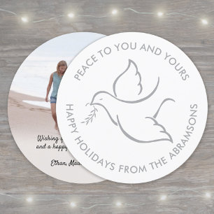 Der Vogel des Friedens Moderne Taube Einzigartiges Feiertagskarte