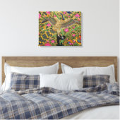 Der Vogel des Lebens überwältigte Leinwand Print (Insitu (Schlafzimmer))