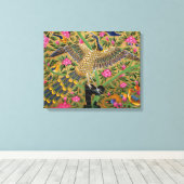 Der Vogel des Lebens überwältigte Leinwand Print (Insitu (Holzboden))