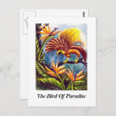 Der Vogel des Paradieses Postkarte (Vorne/Hinten)