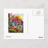 Der Vogel des Paradieses Postkarte (Rückseite)