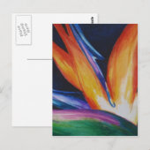 Der Vogel des Paradieses Postkarte (Vorne/Hinten)