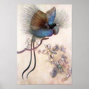Der Vogel des Paradieses von Warwick Goble Poster