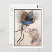 Der Vogel des Paradieses von Warwick Goble Postkarte (Vorne/Hinten)