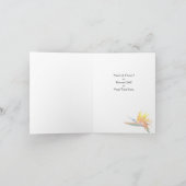 Der Vogel des Paradieses wird meine Karte sein (Innenseite)