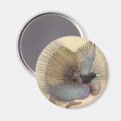 Der Vogel des Paradise Art Magnet (Vorderseite/Rückseite)