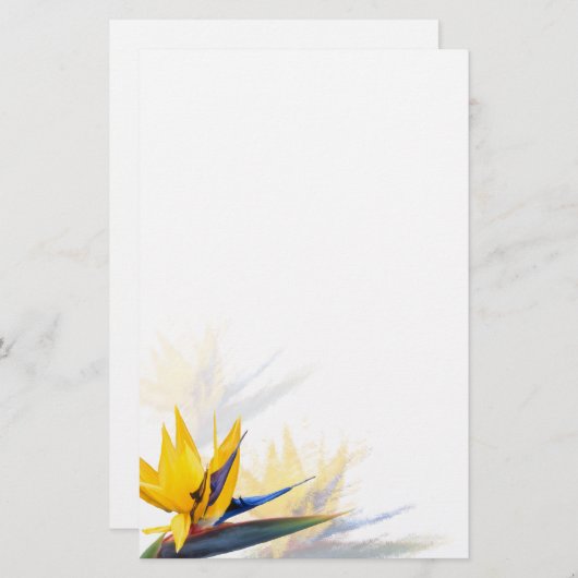 Der Vogel des Paradise Blank Writer Paper Briefpapier (Vorne/Hinten)