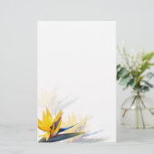 Der Vogel des Paradise Blank Writer Paper Briefpapier (Stehend Vorderseite)
