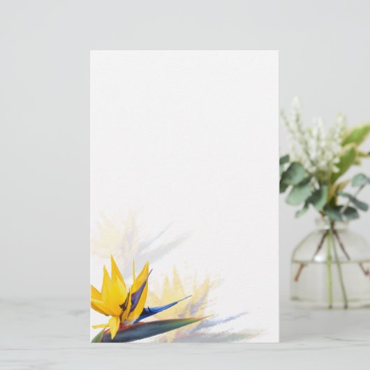 Der Vogel des Paradise Blank Writer Paper Briefpapier (Stehend Vorderseite)