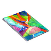 Der Vogel des Paradise Strelitzia Blume Tropische Notizblock (Rechte Seite)