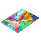 Der Vogel des Paradise Strelitzia Blume Tropische Notizblock (Linke Seite)