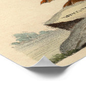 Der Vogel des Selbstwissens Einzigartiges Symbol d Poster (Ecke)