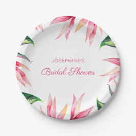 Der Vogel des tropischen Brautparty Pappteller