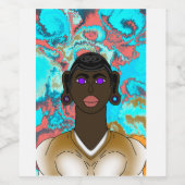 Der Vogel des Universums, die Energie der Liebe Weinetikett (Einzelnes Label)