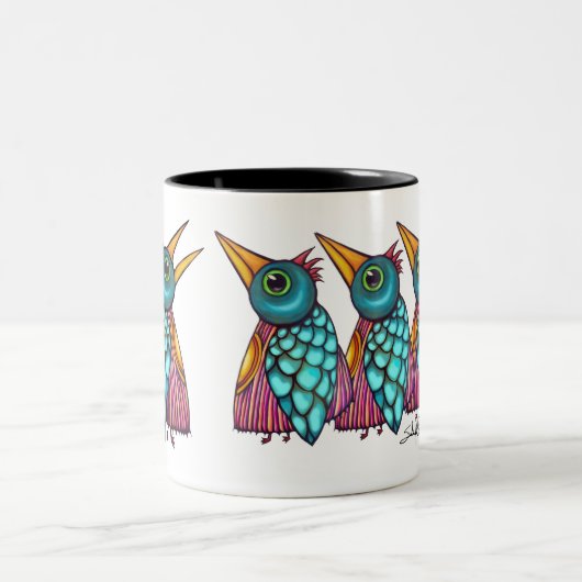 Der Vogel erzählt die Tasse der Vögel (Mittel)