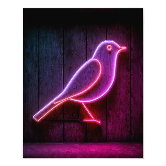 Der Vogel Fotodruck (Vorne)