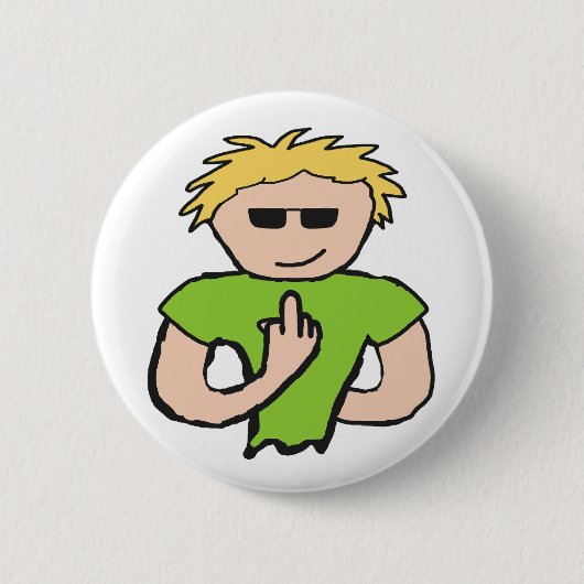 Der Vogel gedreht Button (Vorderseite)