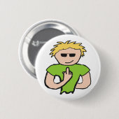 Der Vogel gedreht Button (Vorne & Hinten)
