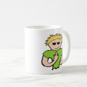 Der Vogel gedreht Kaffeetasse (VorderseiteRechts)