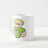 Der Vogel gedreht Kaffeetasse (Vorderseite Links)