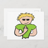 Der Vogel gedreht Postkarte (Vorne/Hinten)