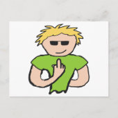 Der Vogel gedreht Postkarte (Vorderseite)