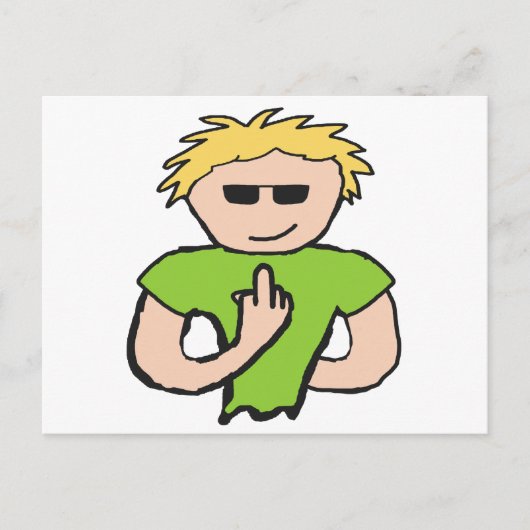 Der Vogel gedreht Postkarte (Vorderseite)