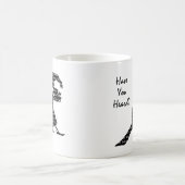 Der Vogel ist das Wort Kaffeetasse (Mittel)
