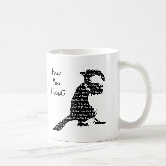 Der Vogel ist das Wort Kaffeetasse (Rechts)