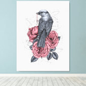 Der Vogel mit dem silbernen Schlüssel Leinwanddruck (Insitu (Holzboden))